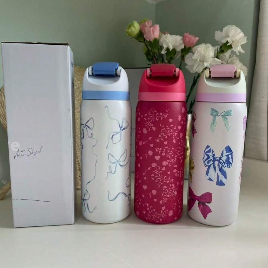 32 Oz Cup Boneyard Vacuum Water Bottle Drinkware Tumbler Stainless Steel Thermal Mug Original Owalaowala Cold Hot Cup - Nhiều màu - Xem 1