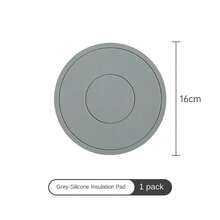 Posavasos de silicona resistente a altas temperaturas, alfombrilla redonda para microondas, alfombrilla de silicona, mantel individual, alfombrilla de aislamientoérmico. - H45 Amarillo pálido - Ver 10