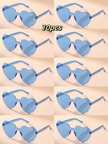 Gói kết hợp 14 chiếc, 5 chiếc, 30 chiếc, 12 chiếc, 15 chiếc, 1 kiểu màu ngẫu nhiên Thiết kế hình gấu Kính thời trang hình trái tim Unisex, Thích hợp cho tiệc tùng, đám cưới, quà tặng, phụ kiện lễ hội, trang phục thường ngày cho phụ nữ, phụ kiện đi biển, phụ nữ - nhiều màu - Xem 39