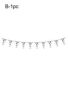 1 Set Football Themed Birthday Party Decorations, Black - Happy Birthday Banner, Hanging Swirls, Flags, Party Supplies Suitable For Sports Theme Party - Football Decoration Set - View 12