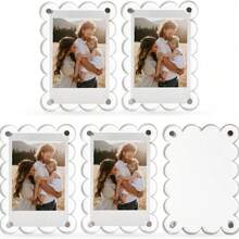 Khung ảnh acrylic từ tính mới, kẹp từ tính đa năng gắn trên tấm che nắng ô tô. - B - Xem 7