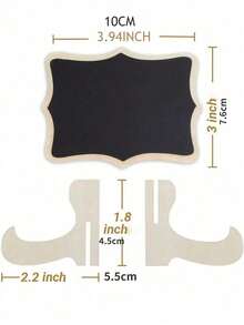 1/5/10pcs Mini Chalkboard Display Boards, Home Decor Signs, Mini Message Boards, Wooden Blackboards Suitable For Wedding, Baking Display, Hotel, Party, Dessert, Place Cards, Mother's Day, Graduation Ceremony And More Occasions - Multicolor - View 16