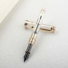 金豪82透明树脂钢笔，M尖（0.7mm），办公学习书写礼品笔 - 82 - 查看 9