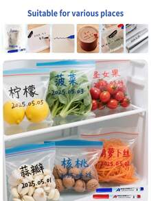 1支防冻记号笔，多种颜色可选（黑色、红色、蓝色），适用于低温实验、冷冻奶袋标记，不透明油性笔，可用于冷冻袋、食品包装、涂鸦、快递标记。 - 防凍記號筆 - 查看 8