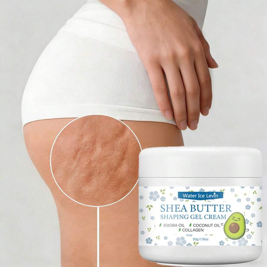 乳木果油美白塑形凝胶霜，有效深层滋润并紧致臀部和身体肌肤，保湿亮肤身体乳，充分展现女性魅力，蕴含荷荷巴油、椰子油和胶原蛋白，适合所有肤色，可用于腋下、手肘、颈部、膝盖、比基尼线等部位，美白肌肤并紧致保湿。 - 乳木果油 - 查看 1