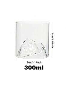 1个（200毫升/300毫升）玻璃观山茶杯，咖啡杯，奶茶杯，玻璃水杯，日式山景杯，山景杯，威士忌杯，清酒杯，酒杯，家居美容水杯，泡茶水杯，威士忌酒杯，创意复古岩石杯，硼硅玻璃，酒吧用具套装，适合派对、生日派对 - 彩色 - 查看 13