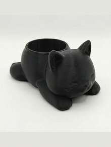 1个猫形小型储物罐，猫咪花盆，桌面猫咪装饰，办公室/书房绿色植物装饰，家居装饰，户外花园摆件 - A - 查看 7