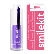 30ml Pasta de dientes blanqueadora con sabor a fresa, color morado, sabor a menta, blanqueamiento dental, aliento fresco, limpieza profunda, tamaño de viaje - Tipo C - Sabor a fresa - Botella giratoria - Pasta de dientes morada - Ver 10