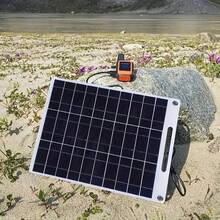 1pc Solar Panel With USB Port - Portable Solar Power Bank, Suitable For Camping, Hiking, Travel, Outdoor Use, Can Charge Smartphones, Tablets, Flashlights, Fans And More, No Battery Needed, Solar Charging Station, Solar Phone Charger, Camping Essential, Compact Design, Built-In Cable - Black - View 11