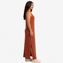 Women's Plus Size Tank Top Dress With Pockets 42 To 46 - 赤土陶 - 查看 3