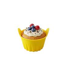 4pcs Air Fryer Baking Cups, Silicone Baking Tray, Thickened Double-Ear Muffin Cups, Cake Mold - Multicolor - View 6