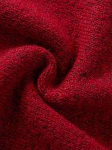 FOR BEAUTY Autumn New Solid Color Round Neck Single-Breasted Long Sleeve Knit Cardigan, Gentle, Elegant, Romantic, Casual, Lazy, Fashionable, Minimalist Versatile, Suitable For Outings, Valentine's Day Dates, Commuting And Various Occasions.This Cardigan Is An Ideal Choice For Women's Spring Wear. - Đỏ - Xem 9