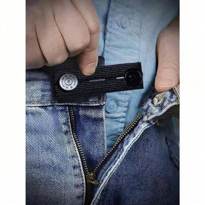 1 Belt Extension Belt - Pants Waist Extension Buckle - Pregnant Women - Obese People - Pregnant Women Use - Adjustable Extra Large Extension Buckle - Suitable For Jeans - Belt Accessories - Waist Decoration