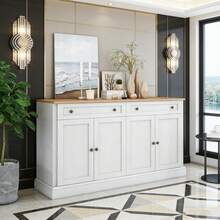 Buffets & Sideboards - Natural Wood + Particle Board - View 1