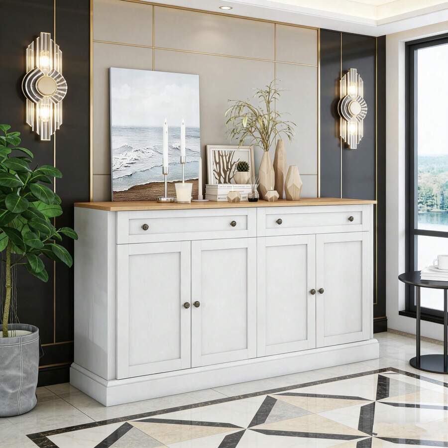 Buffets & Sideboards - Natural Wood + Particle Board - View 1