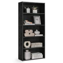 VASAGLE Bookshelf, 23.6 Inches Wide, 5-Tier Open Bookcase With Adjustable Storage Shelves, Floor Standing Unit - 黑色 - 查看 11