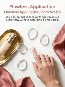 3个装硅胶化妆海绵 | 便携式旅行化妆工具，不吸油 | 遮瑕、粉底，可重复使用和清洗，化妆，便宜，房间装饰，梳妆台，旅行，卧室，化妆配件，粉扑，美妆蛋，散粉扑，化妆海绵，便宜，圣诞礼物，化妆，化妆工具，便宜货，礼物，女士礼物，圣诞礼物，赠品，旅行，便宜货，旅行必备 - 彩色 - 查看 3