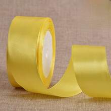 25 Yards Satin Ribbon 4CM Wide, Wedding Chair Decor, Flower Gift Wrapping, Cake Packaging Ribbon - Multicolor - View 41