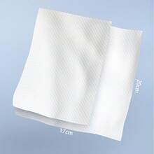 4 gói khăn giấy không dệt dùng một lần, dày và lớn, kích thước 200mm x 170mm, có họa tiết dập nổi hình ngọc trai, dùng để tẩy trang, lau mặt và làm sạch da, đa năng cho du lịch, nhà bếp, phòng tập thể dục. - Dày lên & To ra - Xem 4