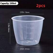 5.41盎司耐热米量杯，带刻度 - 非常适合电饭煲使用 - 透明 - 查看 16