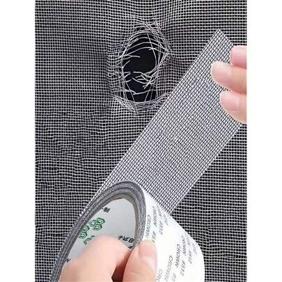 400cm Self-Adhesive Mesh Window Repair Tape, Waterproof, Tear-Resistant, Anti-Insect Mosquito Net Patch, Suitable For Curtains, Mosquito Nets, Door And Window Repair, Strong Adhesive For Fabric And Screens, Ideal For Dorm/Curtain Window Repair