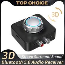 KZ Receptor de audio inalámbrico Bluetooth 5.0 para automóvil, adaptador de música estéreo envolvente 3D, estéreo HiFi, compatible con tarjeta TF, interfaz RCA y 3.5 mm AUX, adecuado para kit de automóvil, altavoces con cable y auriculares - Negro - Ver 13