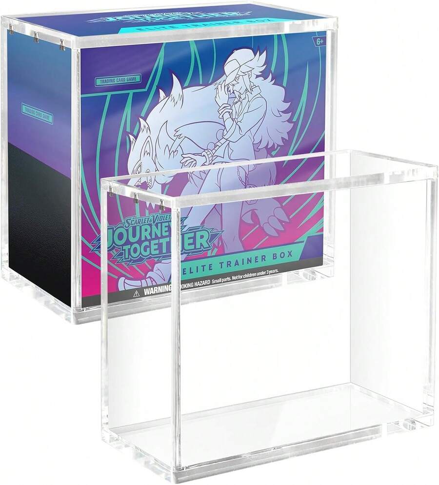 5MM Heavy-Duty Sealed Trading Card Box (1-Pack) - Ultra-Durable Acrylic Case For Holo Foil Cards, Premium Acid-Free Holder For Vintage Trading Cards, Crystal-Clear Dustproof Display For Lenticular 3D Cards, Airtight Tribute Card Storage Box, Professional TCG Card Storage Solution, Ideal For Standard/Sports/Game/Collectible Cards, Scratch & UV Resistant, Stackable Design For Long-Term Preservation, Perfect Gift For Card Enthusiasts & Hobbyists, Shields Against Dust, Moisture, Fading And Wear - Trading Card Box - 查看 1