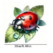 1/2/3pcs Ladybug Pattern Heat Transfer Stickers, Suitable For DIY T-Shirts, Jeans, Hoodies, Bags, Pillows (Mixed Colors), Holiday Crafts, Durable Decoration, Clothing Embellishment, Party Decoration - Multicolor - View 3