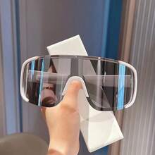 1pc Unisex Outdoor Hiking Fashion Glasses, Suitable For Mountain Biking, Windproof And Sandproof, For Mountaineering Protection - Multicolor - View 4