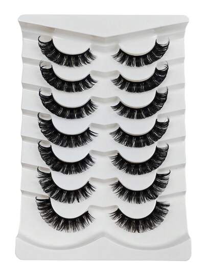 7 Pairs Fashionable Criss-Cross False Eyelashes