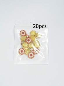 20/50/80/120pcs Set Rhinestone Beads, Fashion Red Rhinestone Decorative Beads For Jewelry Making, Suitable For Crafts - 14mm Red Diamond - View 16