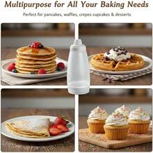 1 bình trộn xoay tay có bi trộn, thích hợp làm bánh cupcake, bánh kếp, bánh quế, bánh ngọt, v.v. Máy trộn sáng tạo | Dạng bóp | Dụng cụ nhà bếp. Máy trộn bánh - Dụng cụ nhà bếp làm bánh, que đánh trứng cầm tay, thích hợp làm bánh ngọt, bánh quy và các loại bánh nướng, thiết kế dễ bóp, trộn chính xác, trộn mịn cần thiết | Bát nhựa - Nhiều màu - Xem 8