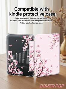Flower 2026 Sakura Tree Pattern Tablet Protective Case Compatible With Ipad Air 8 (M4) 2026 (11 Inch), Air 8 (M4) 2026 (13 Inch), Air 11 Inch M3 2025/M2 2024, Air 5th Generation 2022, (A16) 11 Inch 11th Generation 2025, Galaxy Tab, Kindle Paperwhite 12th Gen 2024, Transparent Back, Fashionable Pattern Protection, Auto Sleep/Wake Function, Air Cushion Protection, Suitable For Gifts And Office Use - 彩色 - 查看 8