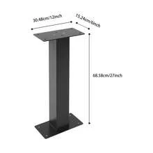 ZhdnBhnos 27" Carbon Steel Mailbox Post, 12" L *6" W *27" H Heavy Duty Mailbox Post With Stable Post Base, I-Shaped Surface Mounting Post For Easy Install Mailbox Use, 110.23lbs Load Capacity, Ground Mounted - Variant,3 - View 2
