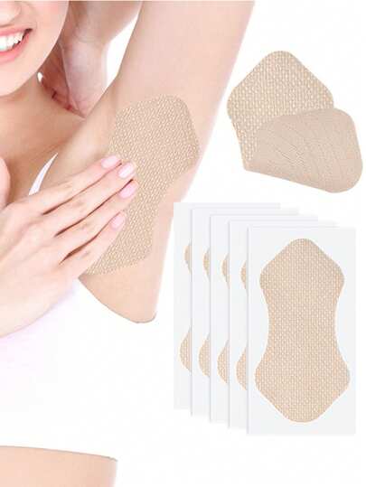 5-50 piezas/Paquete Almohadillas para el sudor de las axilas, pegatinas transpirables invisibles absorbentes, parches absorbentes de sudor para deportes, pegatinas absorbentes de sudor transpirables e invisibles eficaces, ligeras y absorbentes, cómodas y sin olor, fáciles de usar, adecuadas para el cuidado corporal de hombres y mujeres en verano, aplicables para viajes, deportes, al aire libre, verano, pegatinas, regalo de Navidad