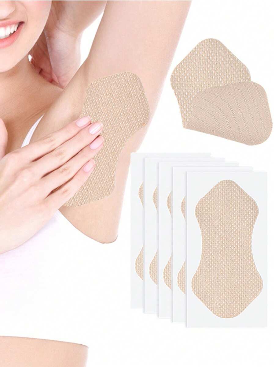 5-50pcs/Pack Underarm Sweat Pads, Invisible Breathable Absorbing Stickers, Sports Sweat Absorbing Patches, Effective Breathable Invisible Sweat Absorbing Stickers, Lightweight Absorbing, Comfortable Odorless, Easy To Use, Suitable For Men And Women Summer Body Care, Applicable For Travel, Sports, Outdoor, Summer, Stickers, Christmas Holiday Gift - Multicolor - View 1