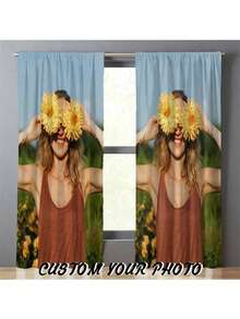 1pc Rèm cửa tùy chỉnh, Rèm cửa cá nhân hóa, Rèm cửa in ảnh, Quà tặng sinh nhật, Quà tặng trang trí nhà cửa cá nhân hóa - Nhiều màu - Xem 11