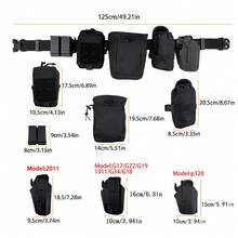 1 chiếc đai thắt lưng chiến thuật bằng nylon, đai tuần tra đa chức năng 3 trong 1 chống rung lắc. - Nhiều màu - Xem 4