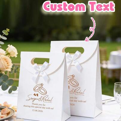 1 Túi Quà Cưới Tùy Chỉnh, Hộp Quà Cô Dâu & Phù Dâu Tùy Chỉnh, Tiệc Cưới, Túi Quà Sinh Nhật Tùy Chỉnh, Túi Quà Cưới, Túi Quà Phù Dâu, Túi Quà Đính Hôn, Túi Quà Tiệc, Túi Quà Buộc Ruy Băng, Túi Quà Tốt Nghiệp, Túi Quà Nhân Viên, Ngày Valentine, Sinh Nhật, Túi Quà Halloween, Thích Hợp Làm Quà Cho Phù Dâu, Tiệc Cưới