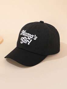 1pc Kids Embroidered Casual Versatile Outdoor Sun Protection Baseball Cap - Mama'girl - View 2