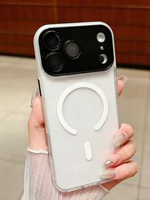 1. Ốp lưng điện thoại trong mờ, sang trọng, đơn giản, dành cho doanh nhân, phù hợp với 17 Pro Max, 17 Air, 16, 15, 14, 13, 12, 11 Pro Max Plus, chất liệu TPU mềm dẻo. - trắng - Xem 5