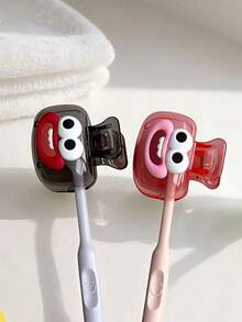 Cute Joyful Face Shape Toothbrush Protective Cover, Dopamine Toothbrush Storage Holder,Brightly Colored Travel Toothbrush Case With Ventilation Holes,Travel Toothbrush Storage Box - Multicolor - View 13