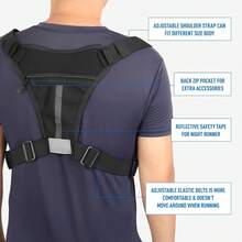 Men's Tactical Chest Pack With Built-In Phone Holder And Adjustable Strap MOLLE Webbing EDC Backpack For Running Cycling Camping Safety Zipper Compartment Hands-Free Viewing Outdoor Durable Polyester Gym Travel Black - Gray-white Camouflage - View 11
