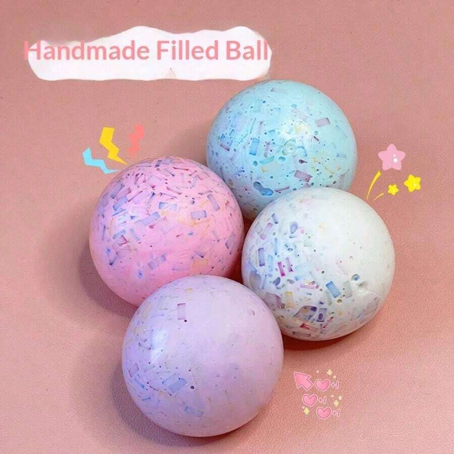 New Handmade Squeezing Ball Creative Stress Relief Toy, High-Quality Squeezy Ball, Stress Relief, Emotion Soothing, Gift, Holiday Gift, Birthday Gift, Christmas Gift - Milk - View 1