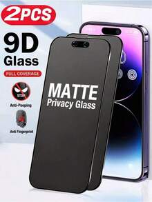 2片装高硬度钢化玻璃屏幕保护膜，有效抵抗日常刮擦和冲击，触感顺滑，防指纹防水，兼容 17 Pro Max/17 Pro/17 Air/17/16/16 Pro/16 Plus - 2個 - 查看 2