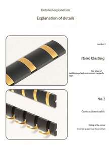 可折叠隐形门后挂钩，浴室马桶免钻孔衣架，枪灰色衣架，衣柜入口墙钩 - 彩色 - 查看 9