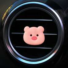 1/2 Cute Pig Head/Pig Butt Car Air Vent Decor, Car Fragrance Decor, Suitable For Male And Female Vehicles - Multicolor - View 5