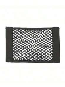 Double-Layer Elastic Mesh Hook And Loop Storage Bag, Using High-Quality Mesh Materials To Maximize Double-Layer Mesh Pocket Bag Car Trunk Storage, Car Trunk Storage Mesh Pocket - 黑色 - 查看 4