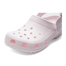 Crocs Dép thể thao nữ, dép bít mũi cổ điển có khóa cài, mẫu mới mùa hè 2026, dép đi biển màu hồng kín mũi 213347-7DF - Hồng - Xem 7