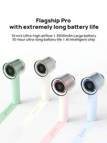 PHILIPS Handheld Fan, USB Rechargeable, Portable Mini Fan, 16-Hour Long Battery Life, 100 Speed Settings For Super-Fast Wind Power, Outdoor Picnic Fan, LED Power Display. - Handheld Fan - View 1